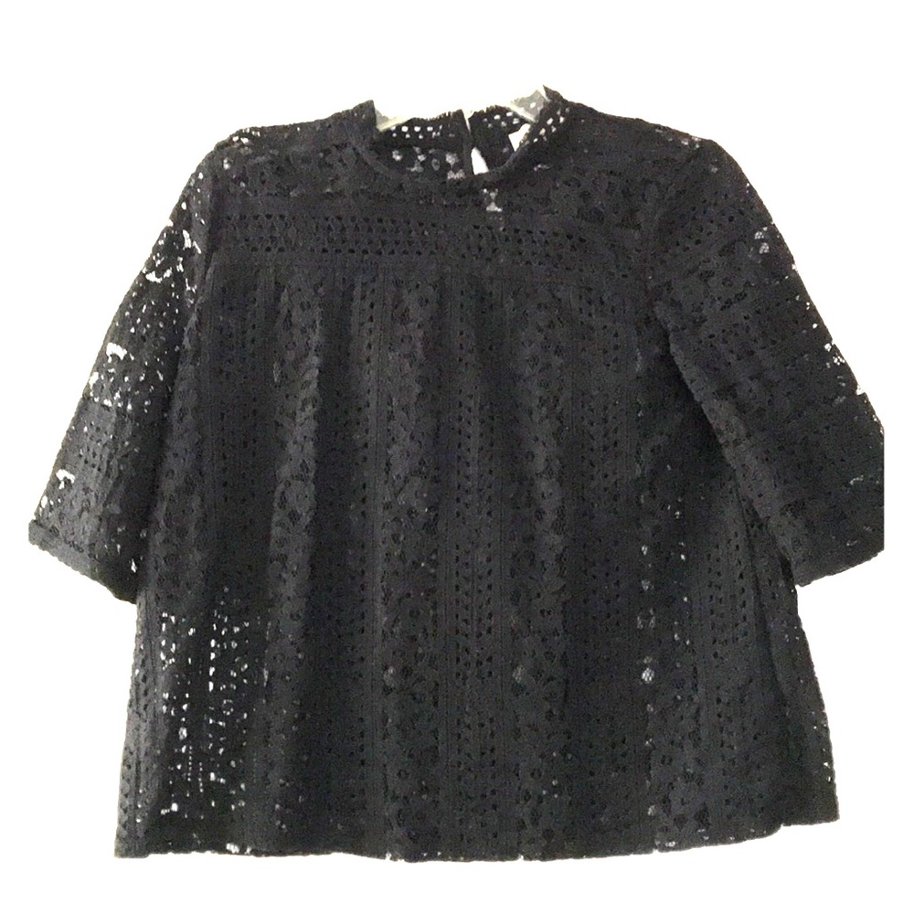 LOFT Short Sleeved Lace Top